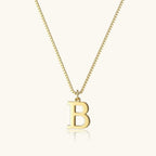 Vintage Letter Initial Gold Necklace