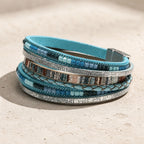Boho Multi-Layer Leather Bead Bracelet