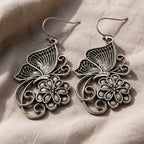 Bohemian Hollow Carved Butterfly Earrings