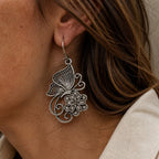 Bohemian Hollow Carved Butterfly Earrings