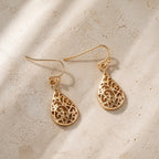 Boho Filigree Teardrop Earrings