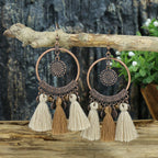 Boho Two-Tone Tassel Earrings