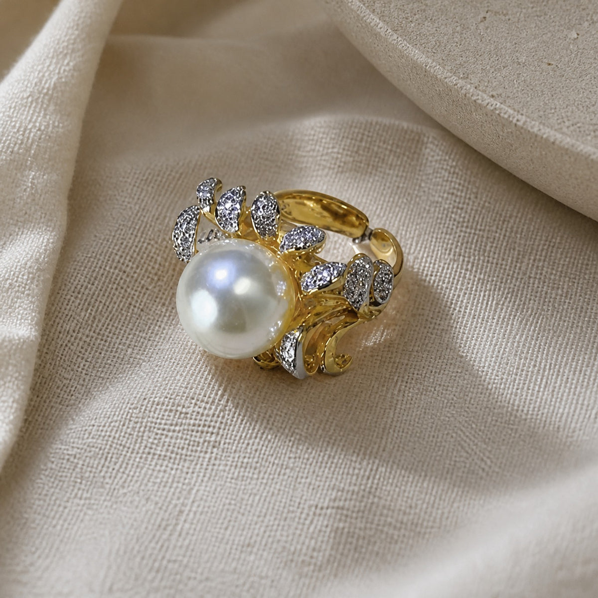 Champagne Gala Pearl Ring