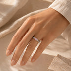 Rosalie Heart Zirconia White Gold Ring