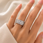 Chunky Paved Zirconia Ring