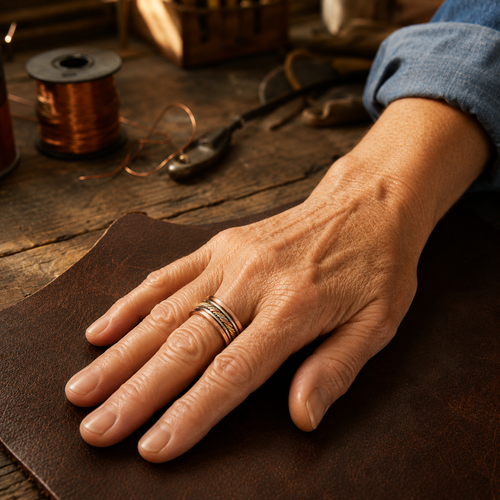 Braid Copper Ring