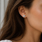 Chic White Gold Tera Earrings