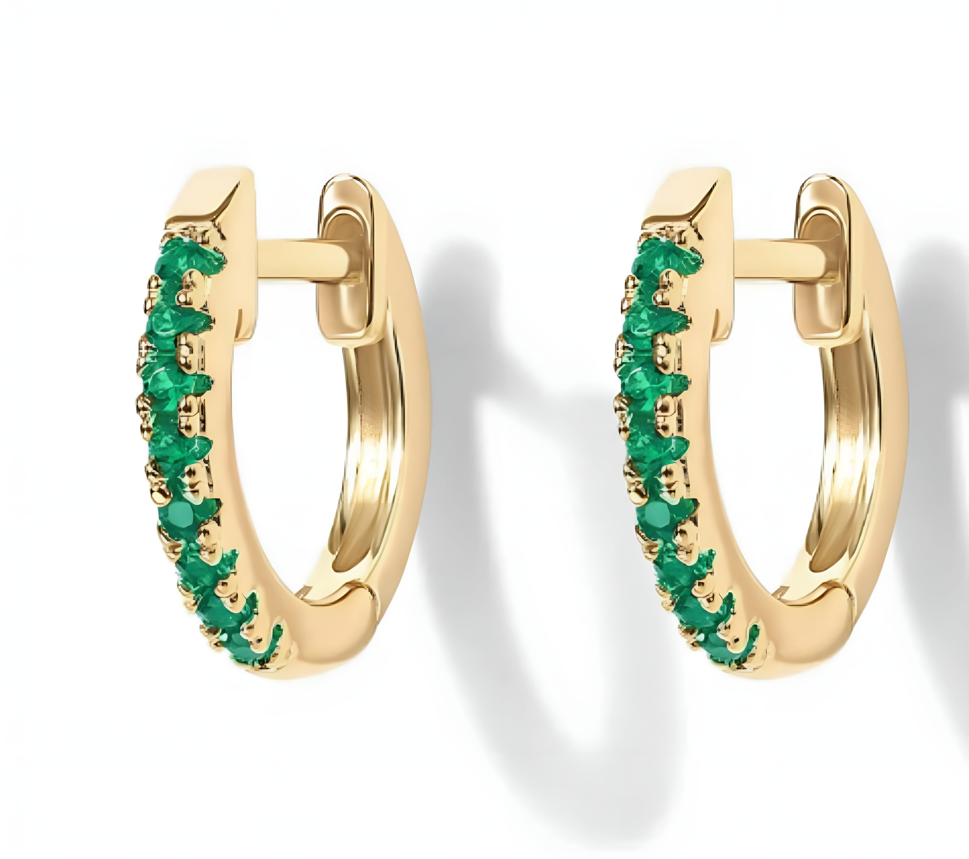 Coastal Inspired Emerald Earrings