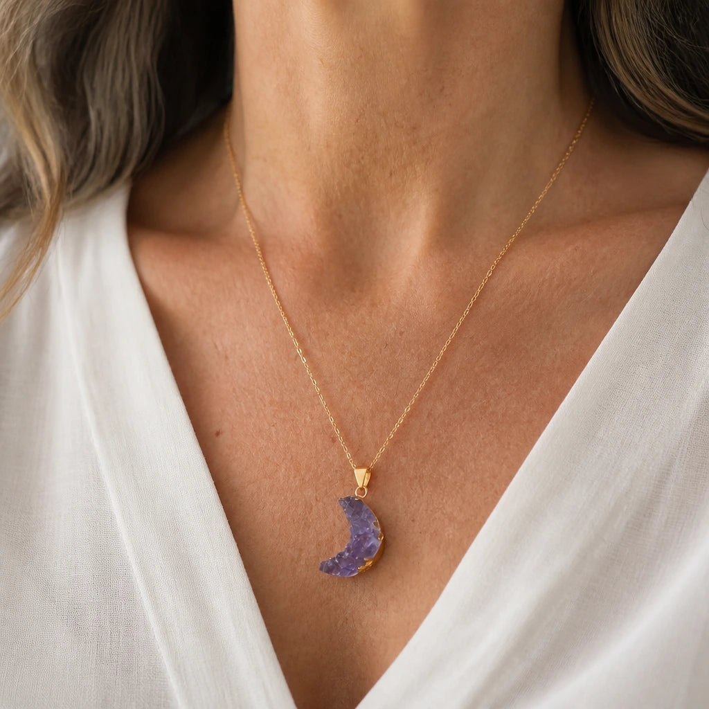 Crescent Moon Pendant Necklace