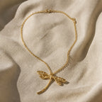 Dazzling Dragonfly Pendant Necklace