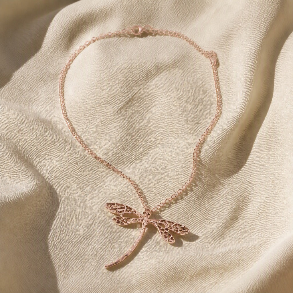 Dazzling Dragonfly Pendant Necklace