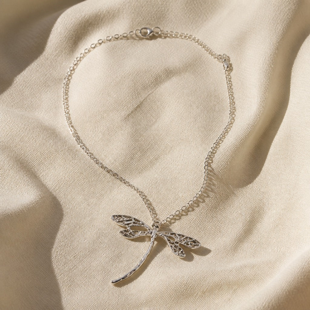 Dazzling Dragonfly Pendant Necklace