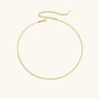 Timeless Herringbone Gold Necklace
