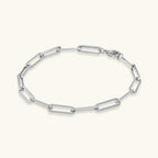 Elegant Gold Paperclip Bracelet