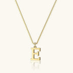 Vintage Letter Initial Gold Necklace