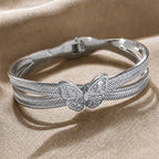 Exquisite Butterfly Cuff Bracelet
