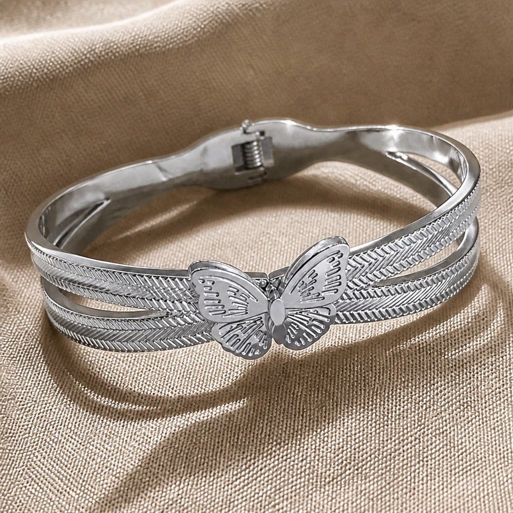 Exquisite Butterfly Cuff Bracelet