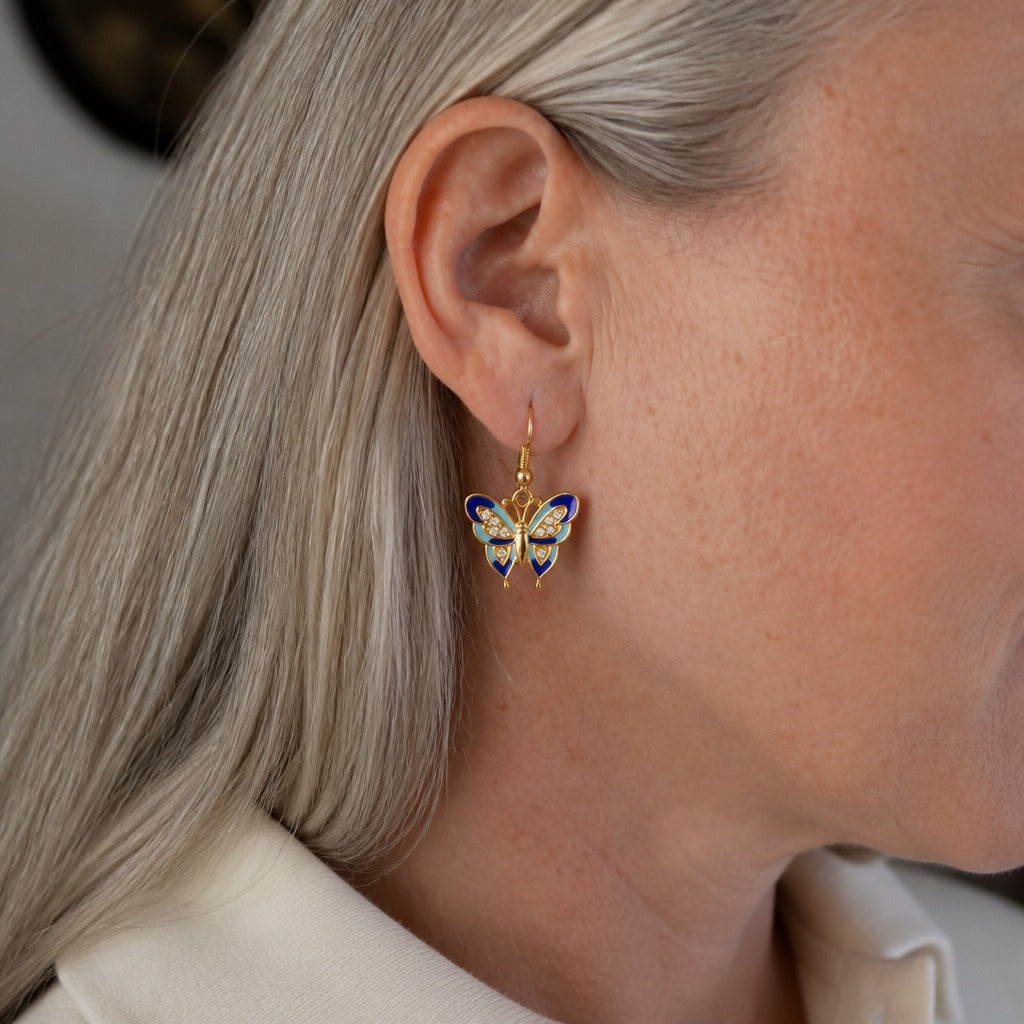 Exquisite Butterfly Stud Earrings
