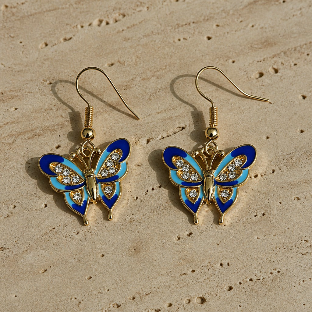 Exquisite Butterfly Stud Earrings