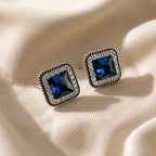 Exquisite Sapphire Stud Earrings