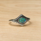 Exquisite Turquoise Sunburst Ring