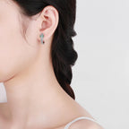 Sterling Silver Snake Earrings