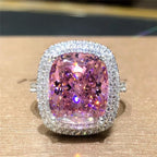 Polished Timeless Pink Crystal Ring