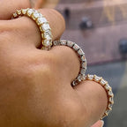 Timeless Square Crystal Zirconia Ring