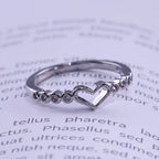 Heart Minimalist Zirconia Ring