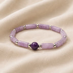 Handmade Beads Amethyst Bracelet