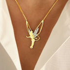 Lucky Fairy White Gold Necklace