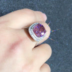 Polished Timeless Pink Crystal Ring