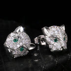 Delicate Leopard Head Earrings