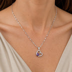 Heart Shape Zirconia Pendant Necklace