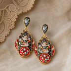 Heritage Enamel Birds Earrings