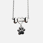 Dainty Dog Paw Stainless Steel Necklace