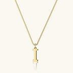Vintage Letter Initial Gold Necklace
