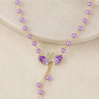 Iconic Purple Swan Necklace