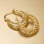 Timeless Greek Hoop Earrings