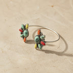 Inlaid Turquoise Cuff Bracelet