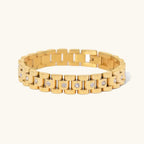 Elegant Gold Link Watchband