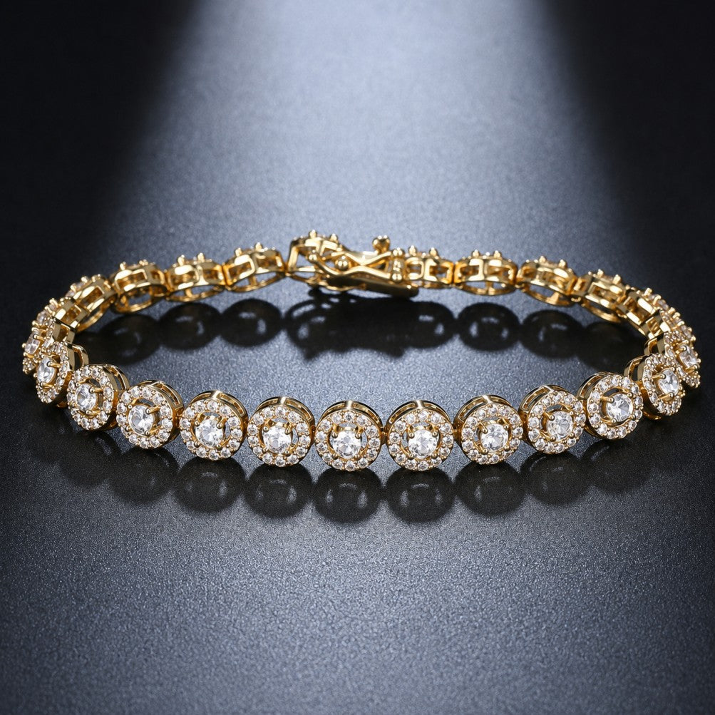Shimmering Round Zirconia Bracelet