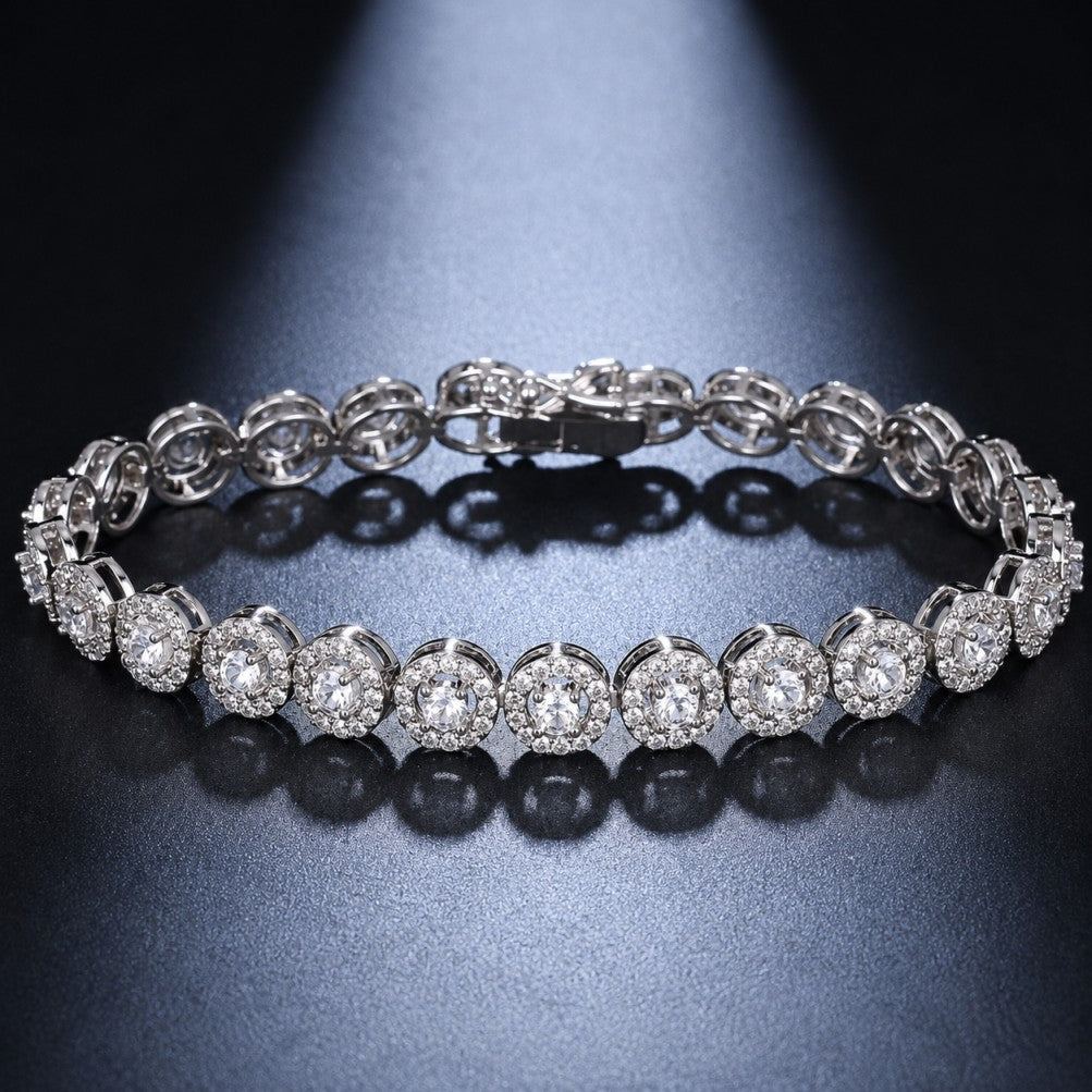 Shimmering Round Zirconia Bracelet