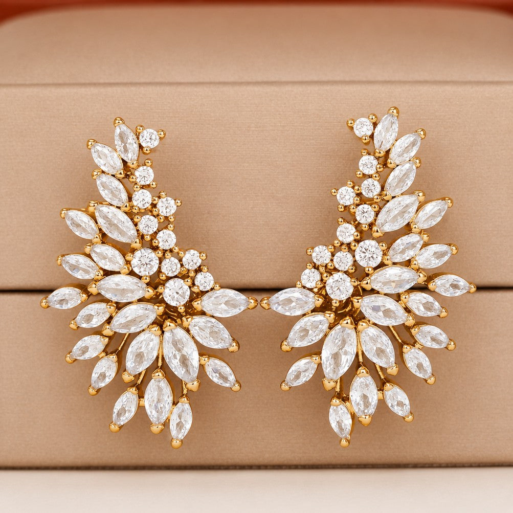 Elegant Zirconia Stud Earrings