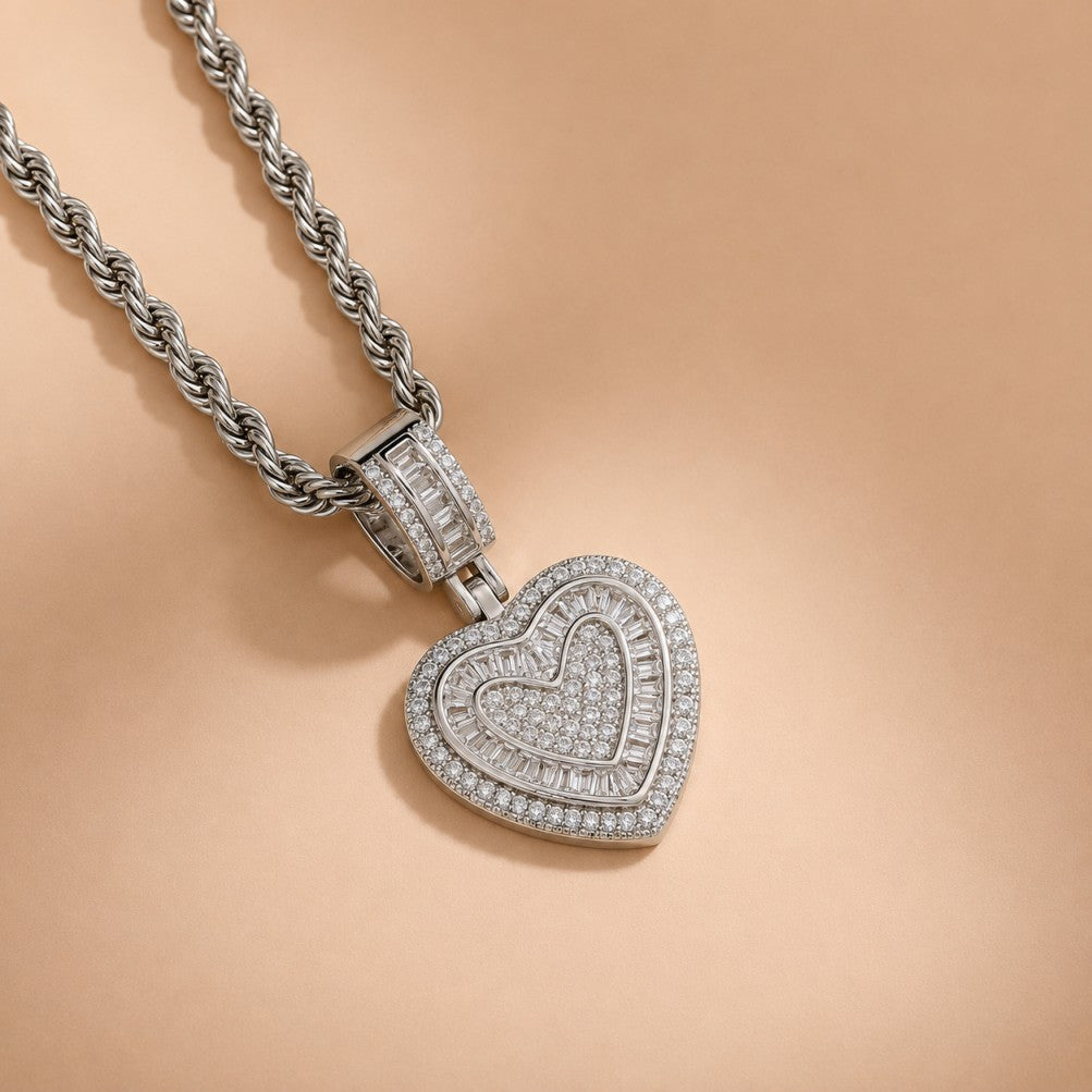 Heart Pendant Chain Necklace