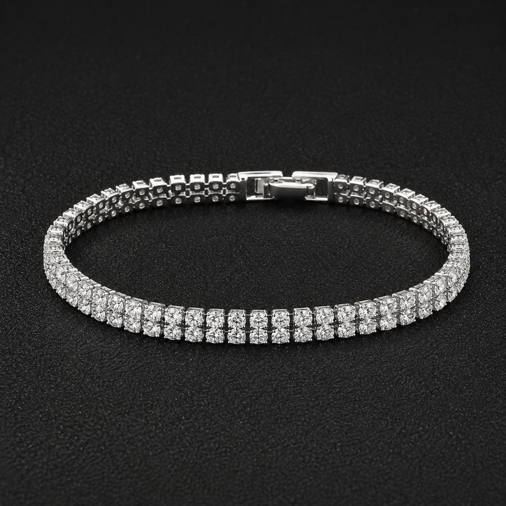 Luxurious Synthetic Zirconia Bracelet