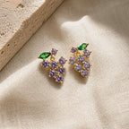 Leaf Accent Stud Earrings