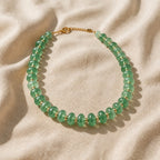 Bohemian Frosted Glass Bead Necklace