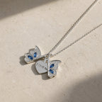 Love Butterfly Locket Pendant Necklace