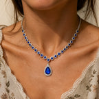 Majestic Blue Sapphire Pendant Necklace
